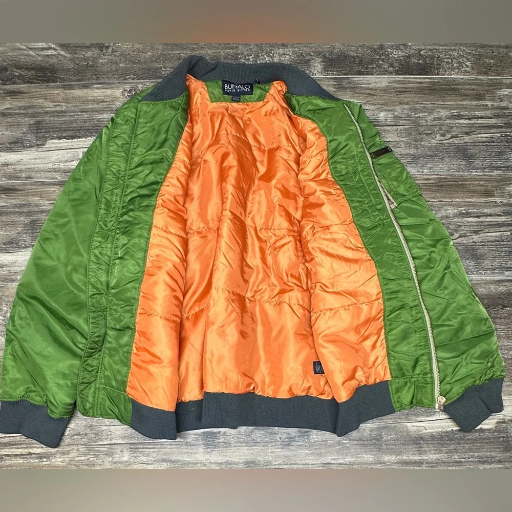 Buffalo David Bitton Coat Olive MA-1 Bomber Jacket Women’s XXL GUC - Picture 7 of 8